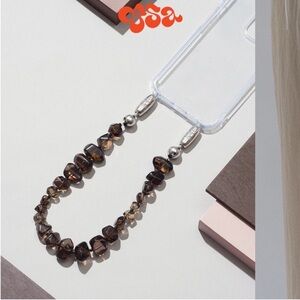 Ossa large stone gemstone wristlet